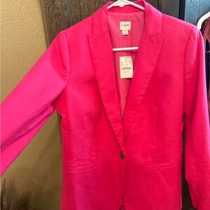 J. Crew Hot Pink Blazer
